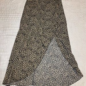 Leopard maxi skirt